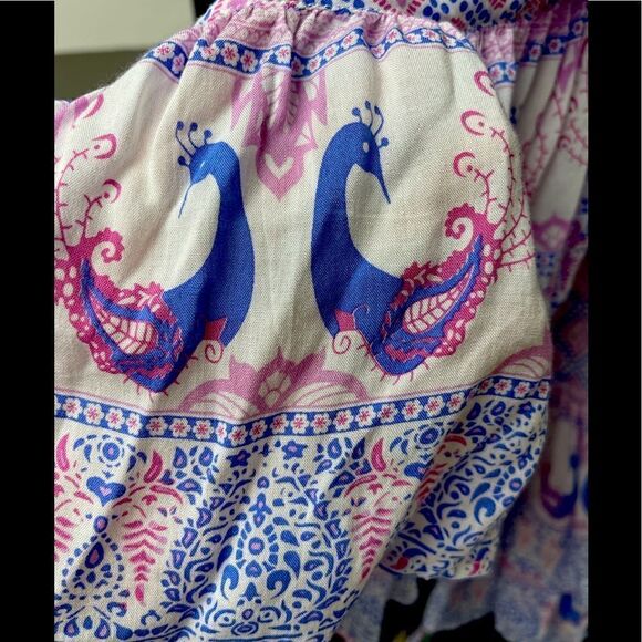 HOUSE OF SKYE BOHO ALOHA GYPSY RUFFLE WRAP DRESS - Picture 10 of 10